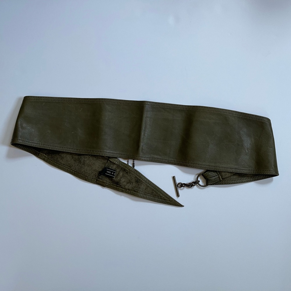Calvin Klein Olive or Army Green Wrap Belt 28-32 Waist